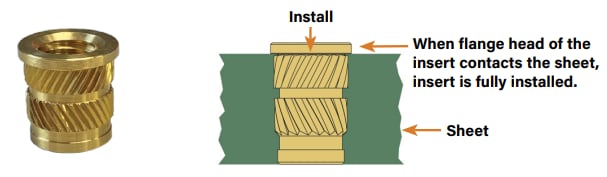 SI (Standard Inserts) Ultrasonic/Heat Staking Inserts